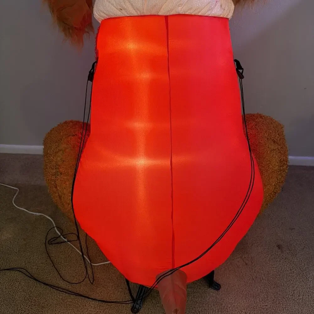 Gemmy Airblown Inflatable Fuzzy Plush Santa Dog Christmas Cocker Spaniel Puppy